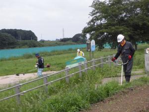 除草作業の様子